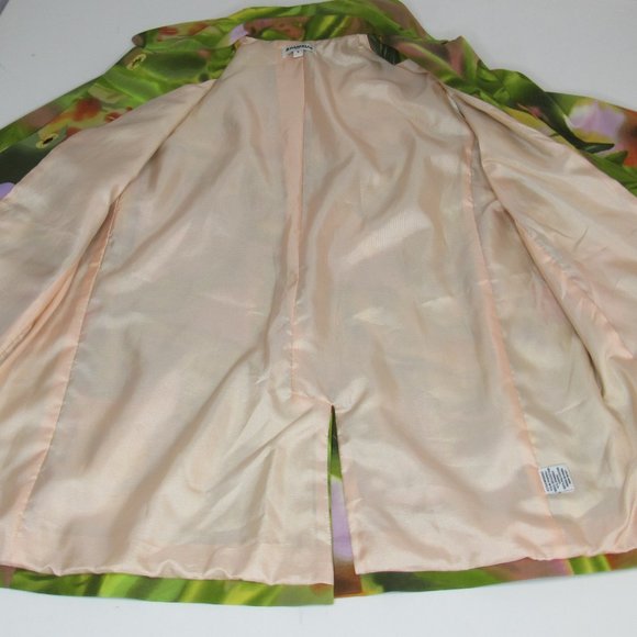 Danielle Women Floral Tropical Printed Jackets/Coats Size 8 - Picture 5 of 11